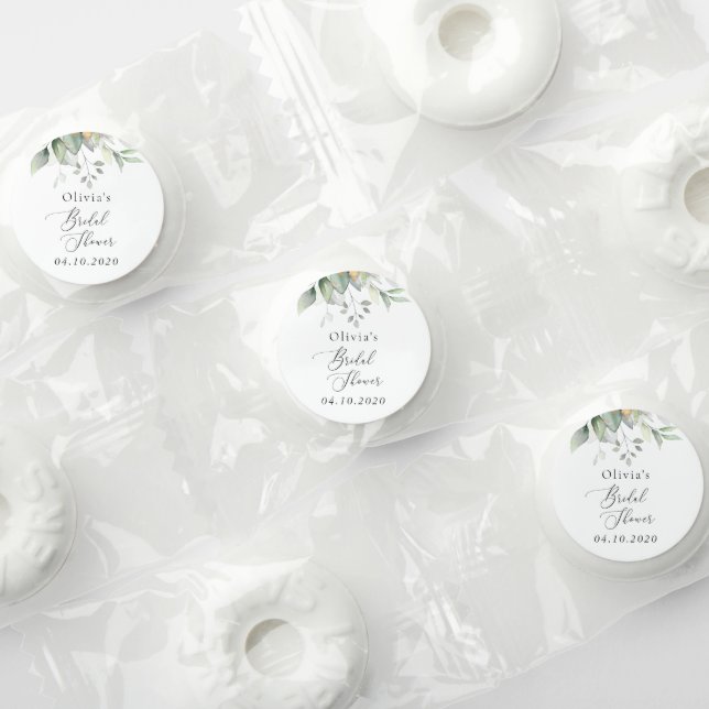 Greenery, Eucalyptus Leaves, Boho, Bridal Shower Life Saver® Mints (Assorted)