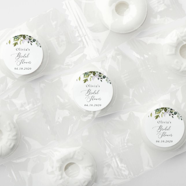 Greenery, Eucalyptus Leaves, Boho, Bridal Shower Life Saver® Mints (Assorted)