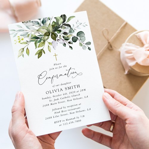 Greenery, Eucalyptus Leaves, Boho, Confirmation