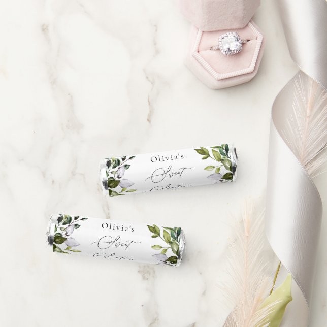 Greenery, Eucalyptus Leaves, Boho, Sweet 16 Breath Savers® Mints (Wedding)