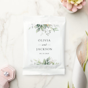 Greenery, Eucalyptus Leaves, Botanical Wedding Hot Chocolate Drink Mix