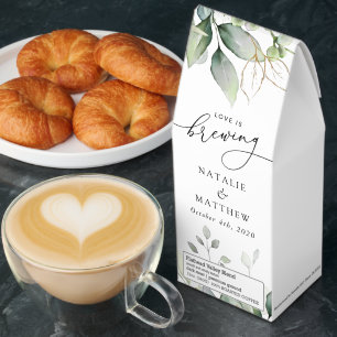 Greenery, Eucalyptus Leaves, Botanical Wedding Roasted Coffee