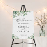 Greenery Eucalyptus Leaves Wedding Welcome Foam Board<br><div class="desc">Greenery Eucalyptus Leaves Wedding Welcome Sign Foam Board. 
(1) The default size is 18 x 24 inches,  you can change it to other size.  
(2) For further customization,  please click the "customize further" link and use our design tool to modify this template.</div>