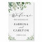 Greenery Eucalyptus Leaves Wedding Welcome