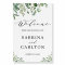 Greenery Eucalyptus Leaves Wedding Welcome