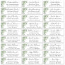 Greenery Eucalyptus Script Wedding Guest Address Sticker