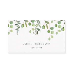 Greenery Eucalyptus Simple Business Card