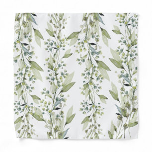 Greenery Eucalyptus Sprays Wedding Pocket Square Bandana