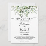 Greenery Eucalyptus Watercolor Wedding Program<br><div class="desc">A rustic chic eucalyptus greenery wedding ceremony order of service program. Easy to personalize with your details. Check the collection for matching items. CUSTOMIZATION: If you need design customization,  please contact me via chat; if you need information about your order,  shipping options,  etc.,  please contact Zazzle support directly.</div>