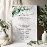 Greenery Eucalyptus Wedding Ceremony Program Sign<br><div class="desc">Get ready to be mesmerized by our breathtaking greenery wedding suite! Featuring exquisite illustrations of eucalyptus leaves and complemented by striking elegant calligraphy, this suite is the ultimate finishing touch for your enchanting garden-themed wedding. If you're looking for something extra or have a special request in mind, don’t hesitate to...</div>
