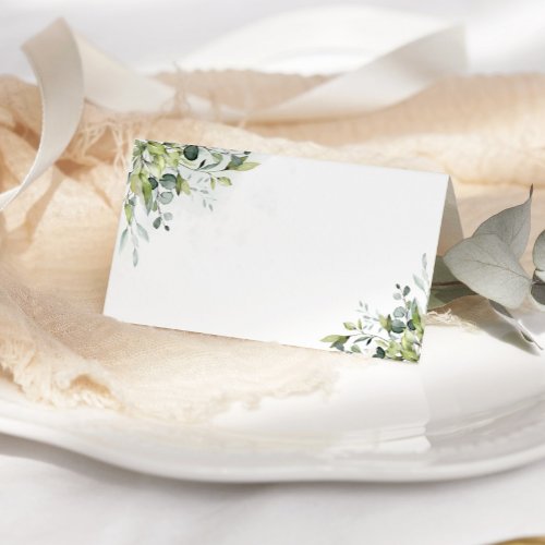 Greenery eucalyptus wedding place cards