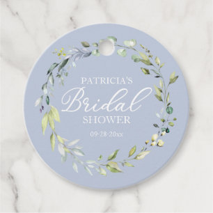 Greenery Eucalyptus Wreath Bridal Shower Favor Tag