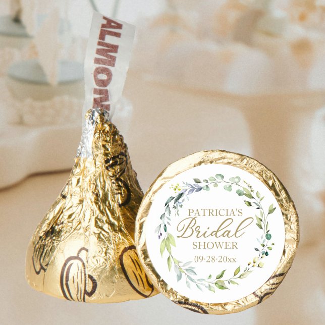 Greenery Eucalyptus Wreath Bridal Shower Hershey®'s Kisses® (Creator Uploaded)