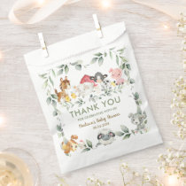Greenery Farm Animals Birthday Baby Shower  Favor Bag