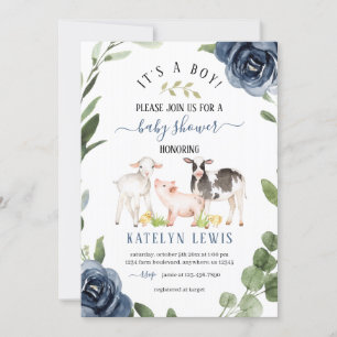 Greenery Farm Baby Shower Invitation