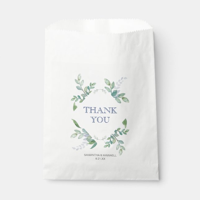 Greenery Favor Bags (Front)