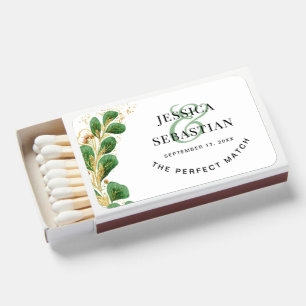 Greenery Favors Perfect Match Wedding Matches