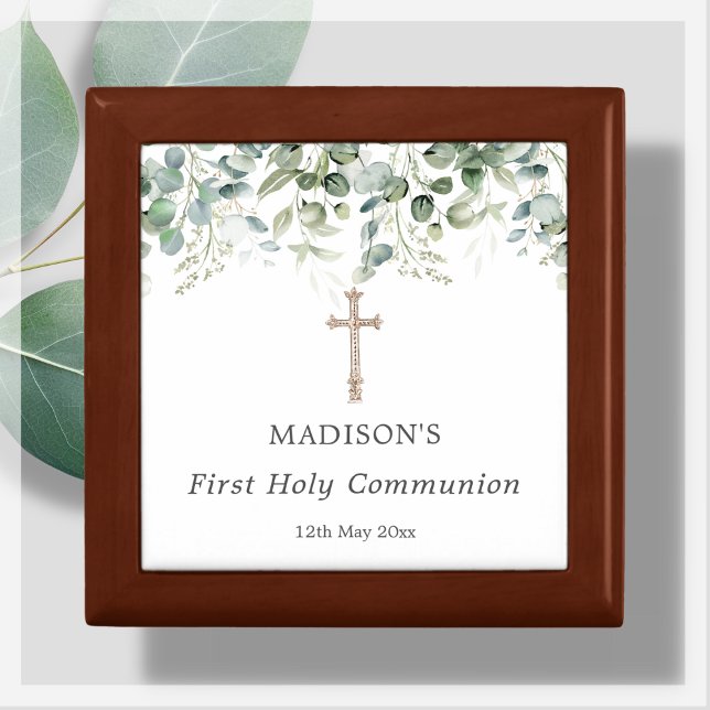 Greenery First Holy Communion Rosary Gift Box (Creator Uploaded)