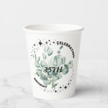 Greenery Floral Sky Star Birthday Celebration