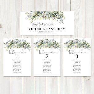 Greenery Floral Wedding Head Table Sign