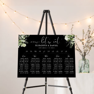 Greenery Floral Wedding Table Plan Seating Chart Foam Board