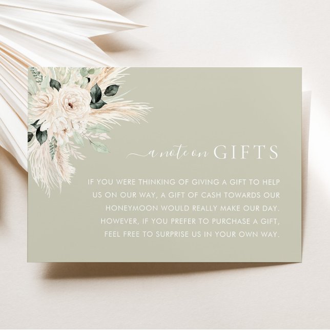 Greenery Floral Wedding Wishing Well Card Victoria (VICTORIA | Wishing Well Enclosure Card | Matching items available)