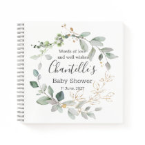 Greenery foliage Baby Shower Guest Book Greenery foliage Baby Shower Guest Book