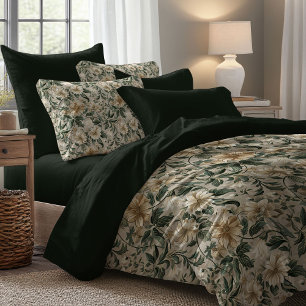 Greenery Foliage Duvet Lux Botanical Home Style Cover