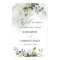 Greenery foliage rehearsal dinner welcome sign