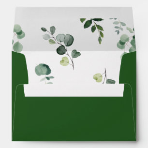 Greenery Foliage Woodland Green Leafy 5x7 Card A7 Envelope