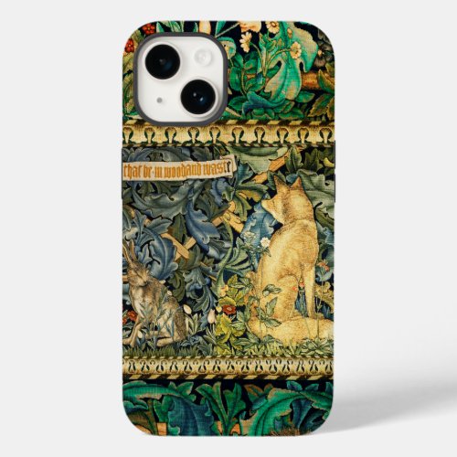 GREENERYFOREST ANIMALSFOX AND HAREGREEN FLORAL Case_Mate iPhone 14 CASE
