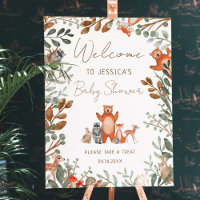 Greenery forest animals woodland welcome shower