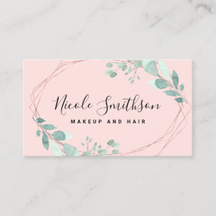greenery frame business card