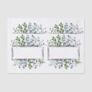 Greenery Frame for Decoupage Tissue Paper