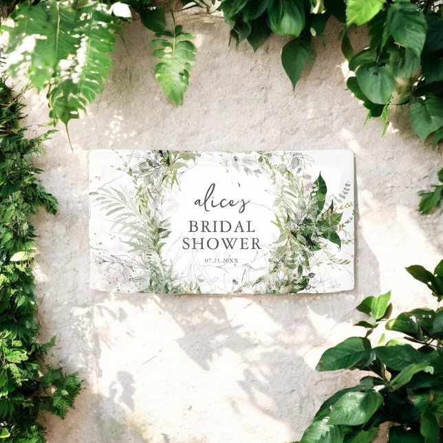 Greenery Garden Bridal Shower Banner (Creator Uploaded)