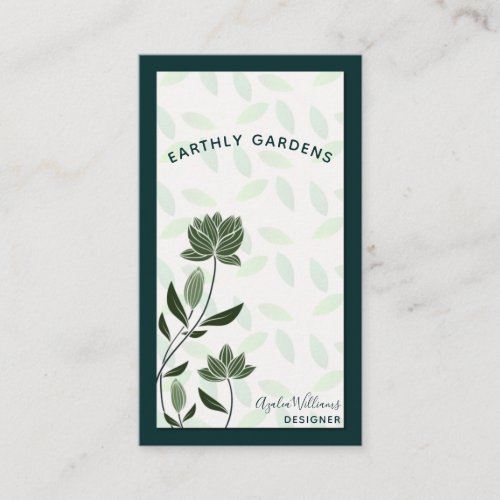 Greenery Garden Designer Business Card