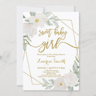 Greenery Gender Neutral Baby Shower Invitation