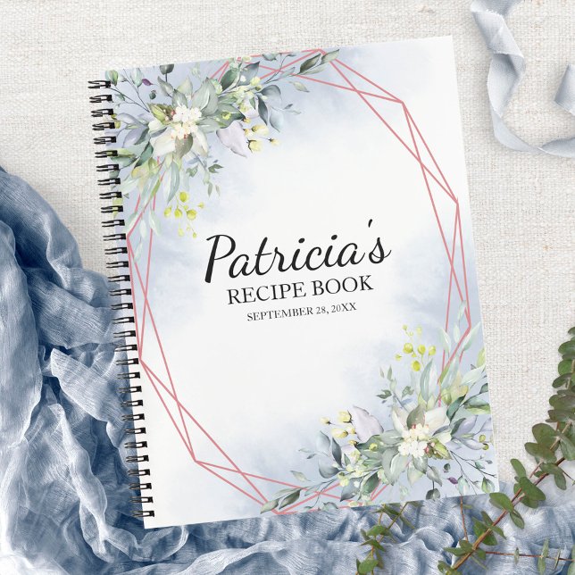 Greenery Geometric Bridal Shower Recipe Book (Creator Uploaded)
