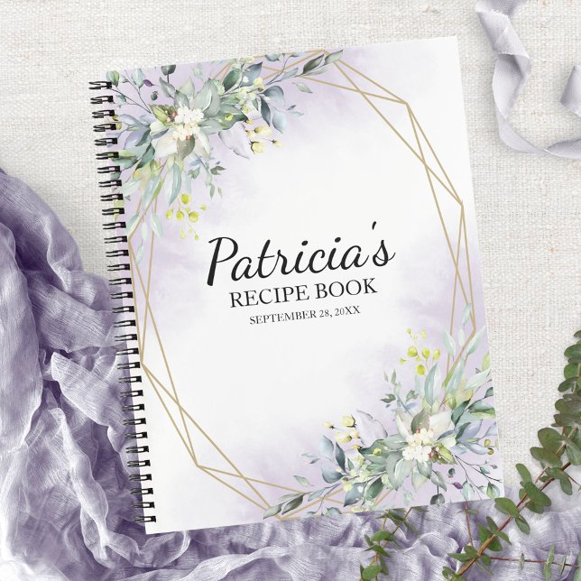 Greenery Geometric Bridal Shower Recipe Book (Creator Uploaded)