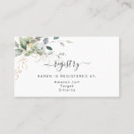 Greenery Gift Registry Enclosure Card<br><div class="desc">Greenery Gift Registry Enclosure Card</div>