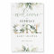 Greenery Girl Baby Shower Welcome Sign