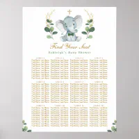 Seating Chart - Baby Shower - Christening - Baptism - Birthday - Wedding - Party - Seating - Sign outlet - Seating Chart Sign - Seating Sign