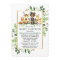 Greenery Gold Frame Woodland Animals Baby Shower