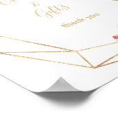 Greenery & Gold Geometric Cards and Gifts Sign (Corner)