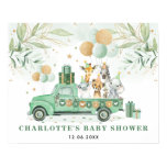 Greenery Gold Jungle Safari Animals Baby Shower Si Poster Greenery Gold Jungle Safari Animals Baby Shower Si Poster
