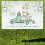 Greenery Gold Jungle Safari Animals Baby Shower Sign