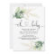 Greenery gold leaves gender neutral baby shower