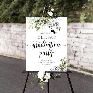 Greenery Graduation Party Foam Boards