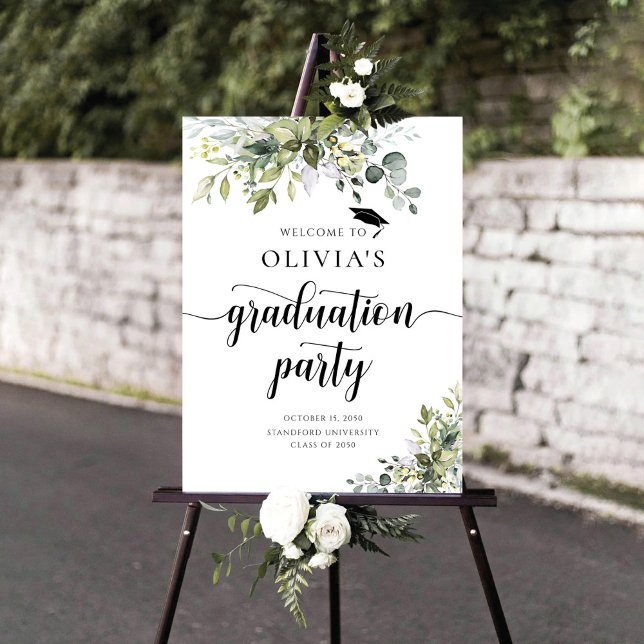Greenery Graduation Party Foam Boards (Creator Uploaded)