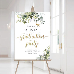 Greenery Graduation Party Foam Boards
